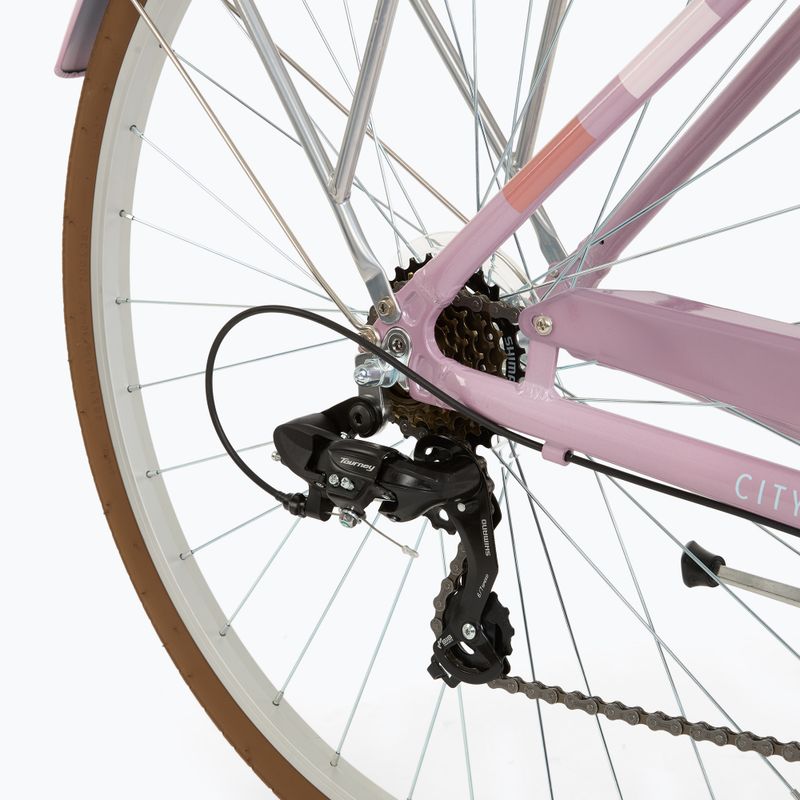 Bicicletă de oraș pentru femeii ATTABO CITY 28" roz 7
