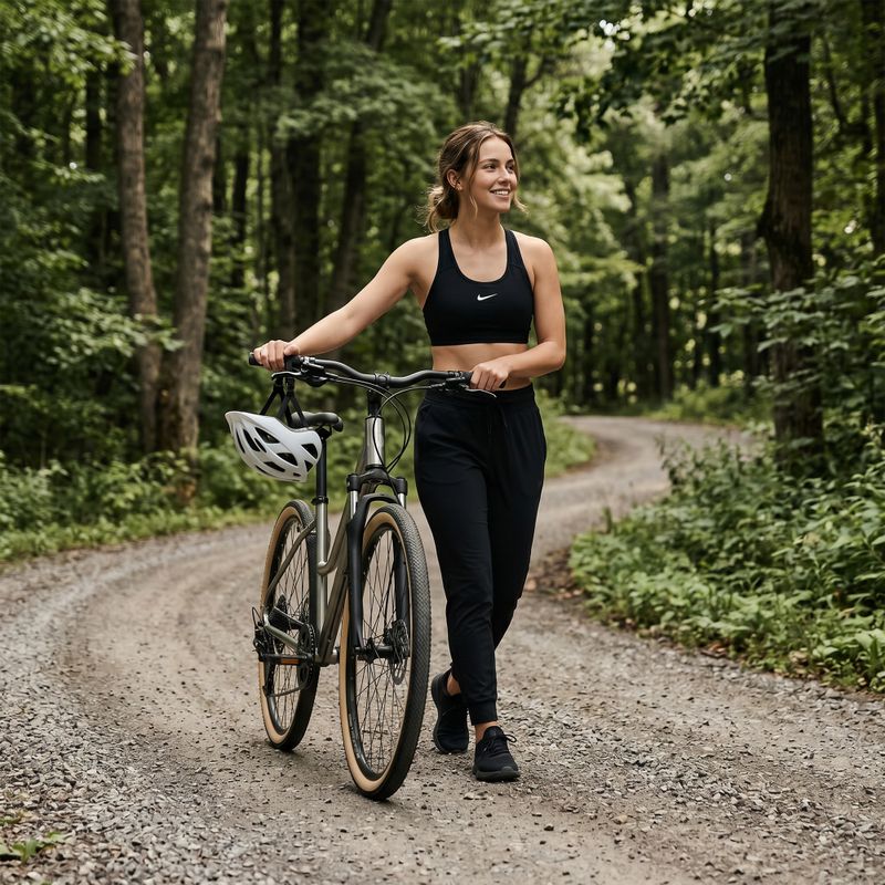 Bicicletă cross pentru femei ATTABO SANO 4.0 28" gri 4