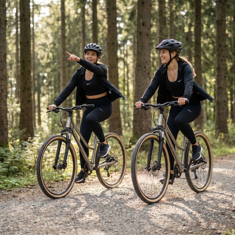 Bicicletă cross pentru femei ATTABO SANO 4.0 28" gri 7