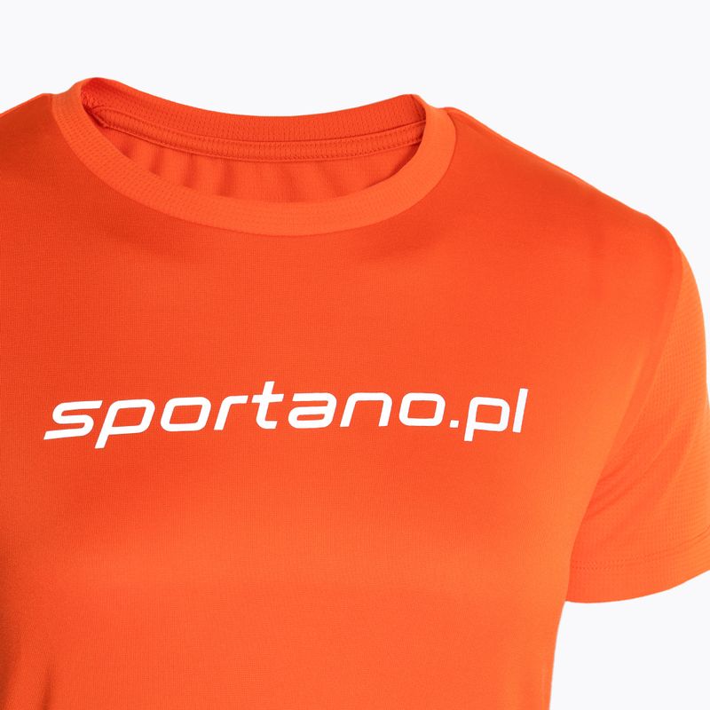 Tricou de alergare pentru femei SPORTANO Active Women pomarańczowy 3