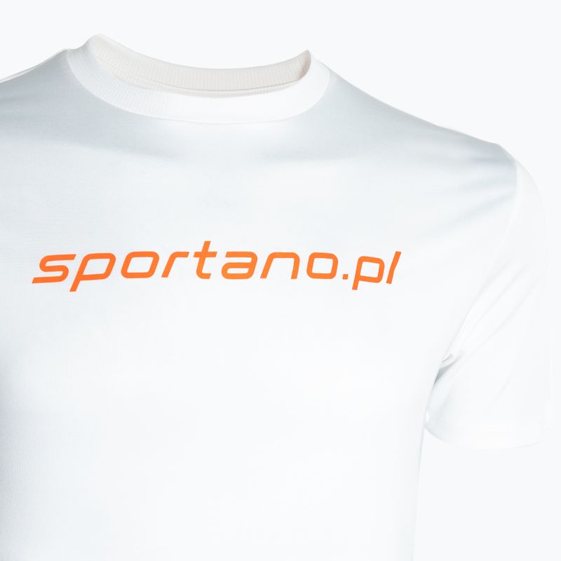 Tricou de alergare pentru bărbați SPORTANO Active Men biały 3