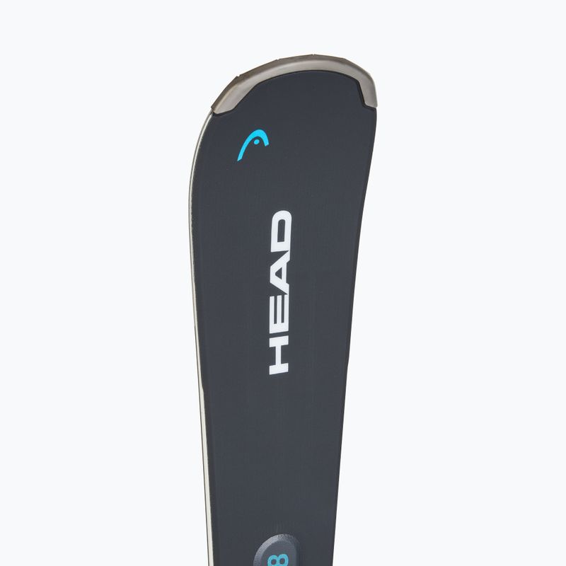 Schiuri de coborâre HEAD Shape e-V8 SW AMT-PR + legături Protector PR 11 GW anthracite/blue 6