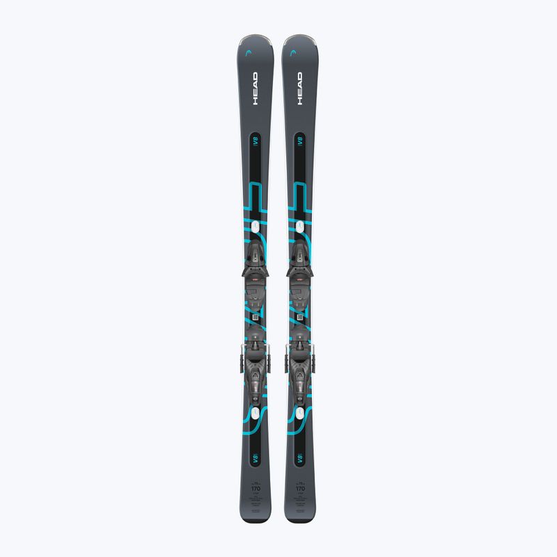 Schiuri de coborâre HEAD Shape e-V8 SW AMT-PR + legături Protector PR 11 GW anthracite/blue 8