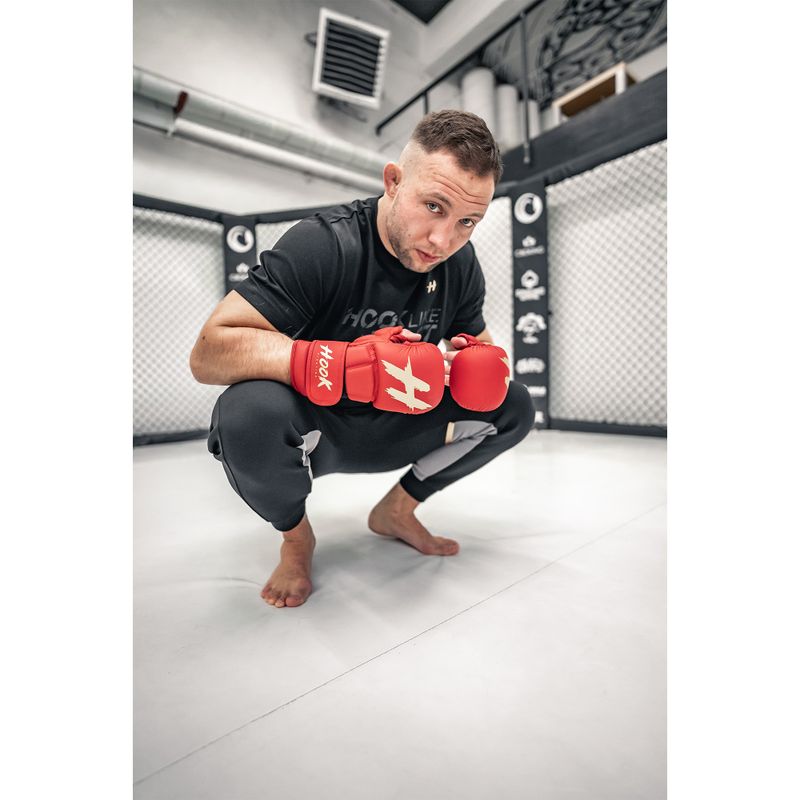 Mănuși de sparring MMA HOOK FIGHTING TX0-B4M0016 roșu 8