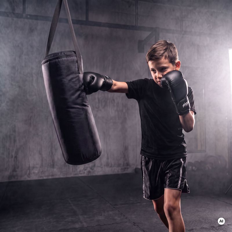 Set de box pentru copii HOOK FIGHTING Pierwszy Trening negru 2