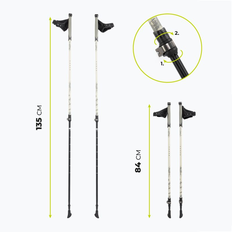 Bețe de nordic walking KADVA Halna reglabile verde 2