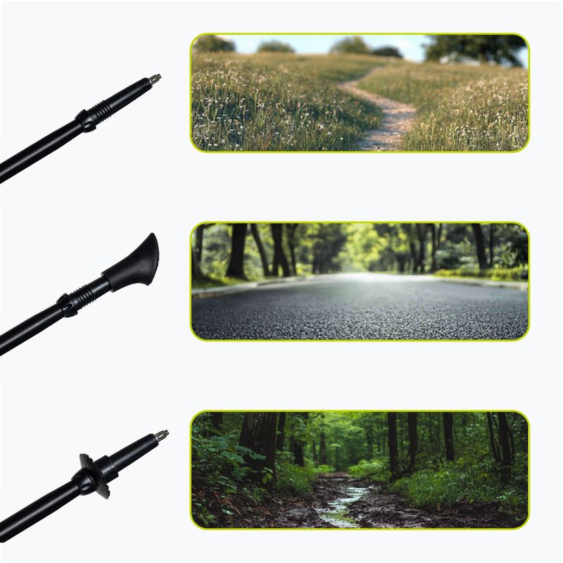 Bețe de nordic walking KADVA Halna reglabile verde 7