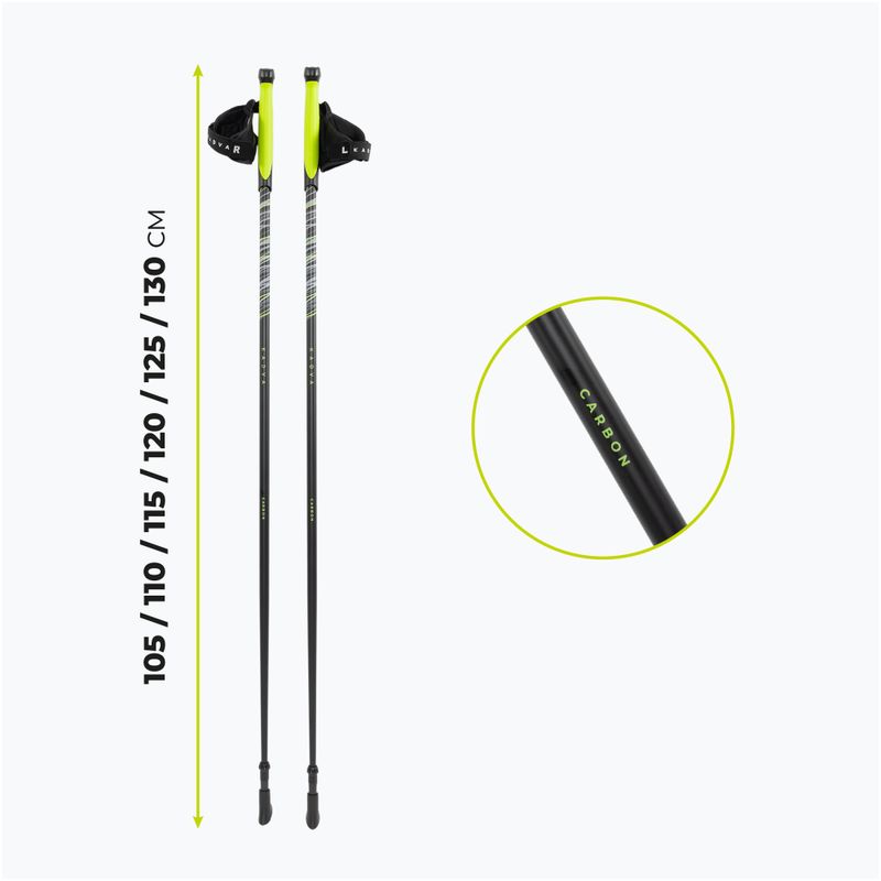 Bețe de nordic walking KADVA Raylan din carbon gri 2
