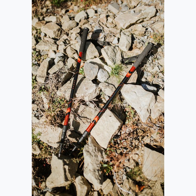 Bețe de trekking KADVA Tengri reglabile roșu 3