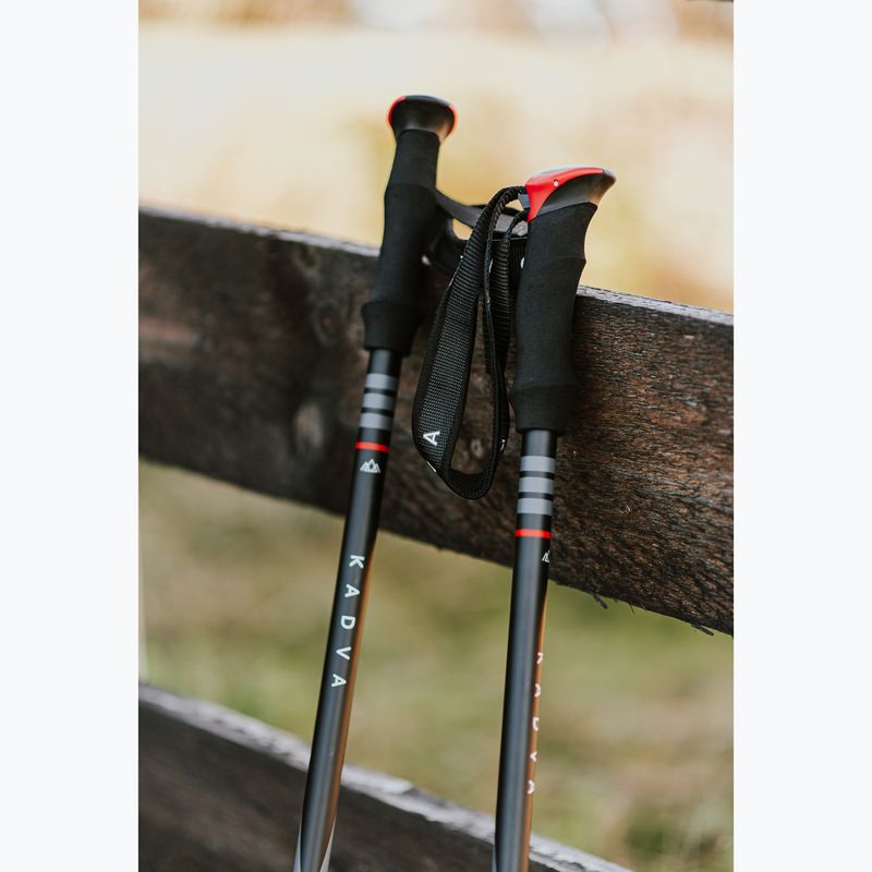 Bețe de trekking KADVA Sajama reglabile roșu 16