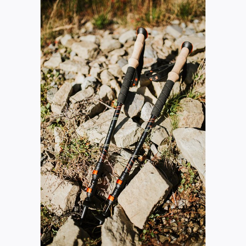 Bețe de trekking KADVA Kibo reglabile portocalii 3