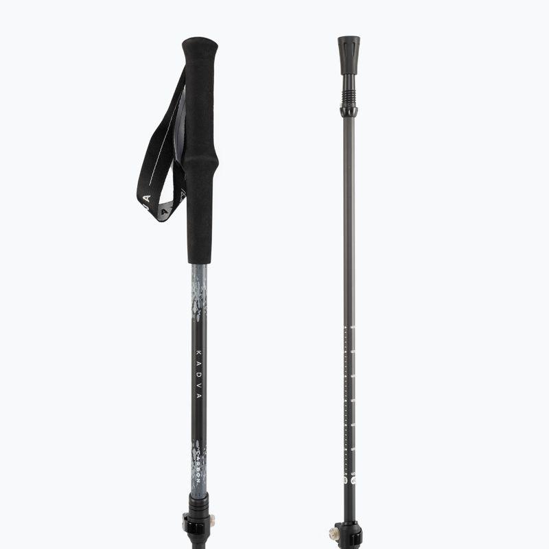Bețe de trekking KADVA Torre reglabile din carbon gri 8