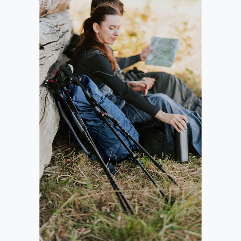 Bețe de trekking KADVA Torre reglabile din carbon gri 4