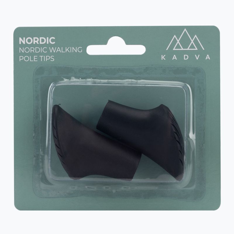Capace pentru bețe de nordic walking KADVA Nordic negru 3