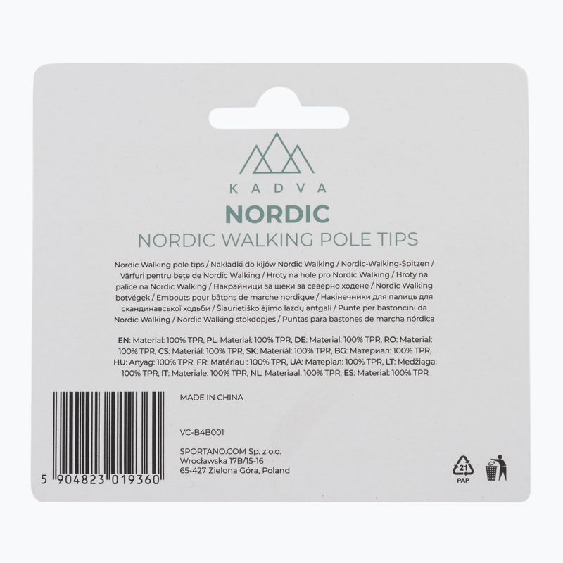 Capace pentru bețe de nordic walking KADVA Nordic negru 4