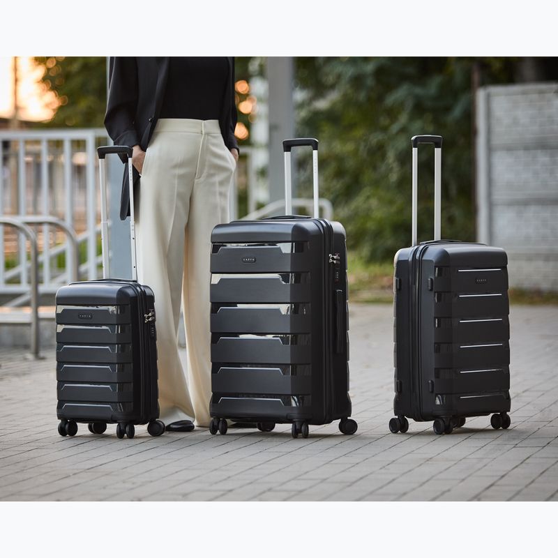 Geantă de voiaj de cabină KADVA Cayes 42 l neagră 19