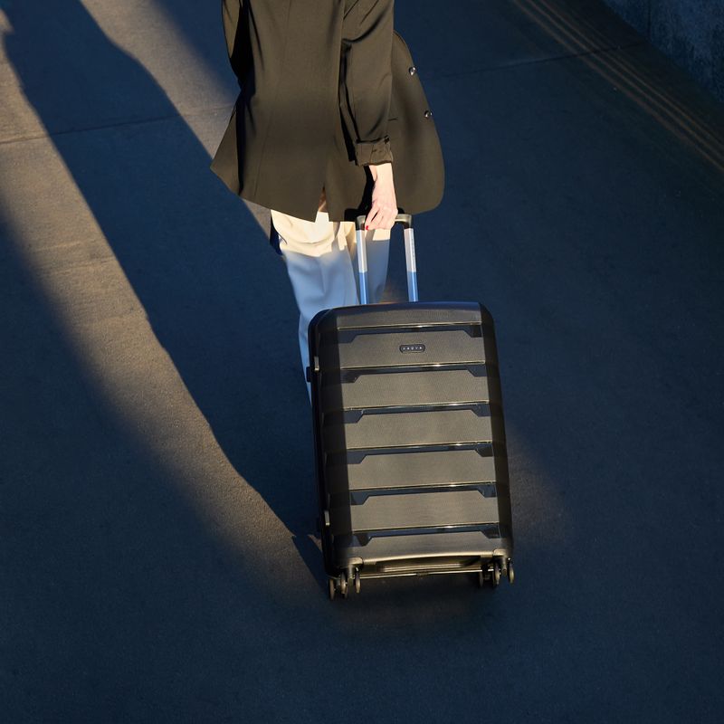 Valiză de călătorie medie KADVA Cayes 75 l neagră 14
