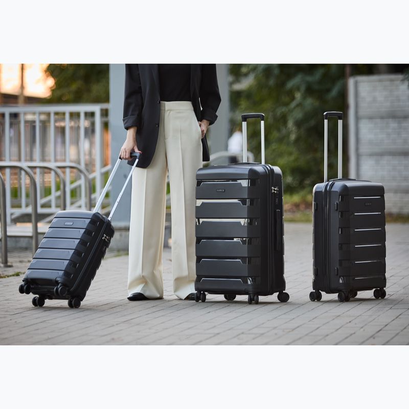 Valiză de călătorie medie KADVA Cayes 75 l neagră 20