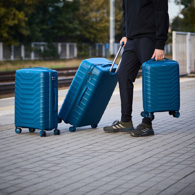 Geantă de voiaj de cabină KADVA Sancho 38 l albastră 19