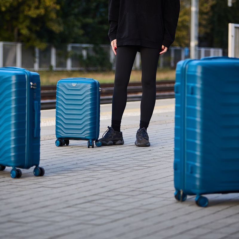 Valiză de călătorie medie KADVA Sancho 72 l albastră 19