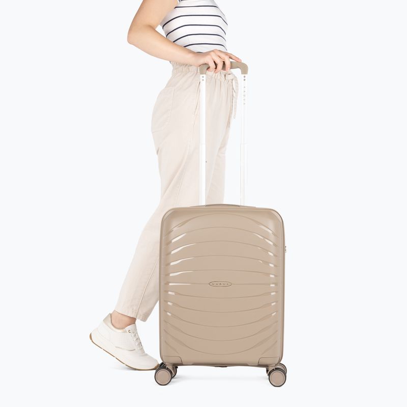 Geantă de voiaj de cabină KADVA Brava 40 l bej 2