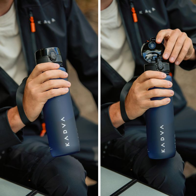 Bidon KADVA GlideCap 1000 ml albastru închis 7