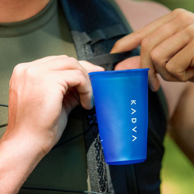 Cană KADVA miękki softflask Flowbie 150 ml albastră 4
