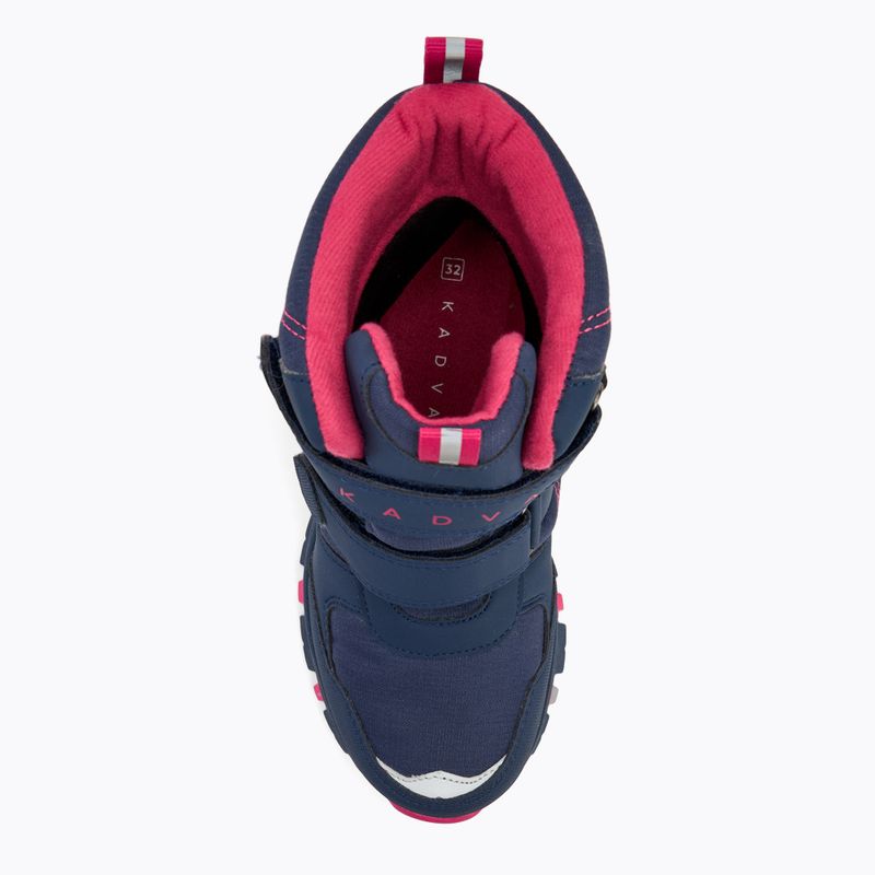 Cizme de zăpadă pentru copii KADVA Snowey Mid WaterProof bleumarin/fucsia 6