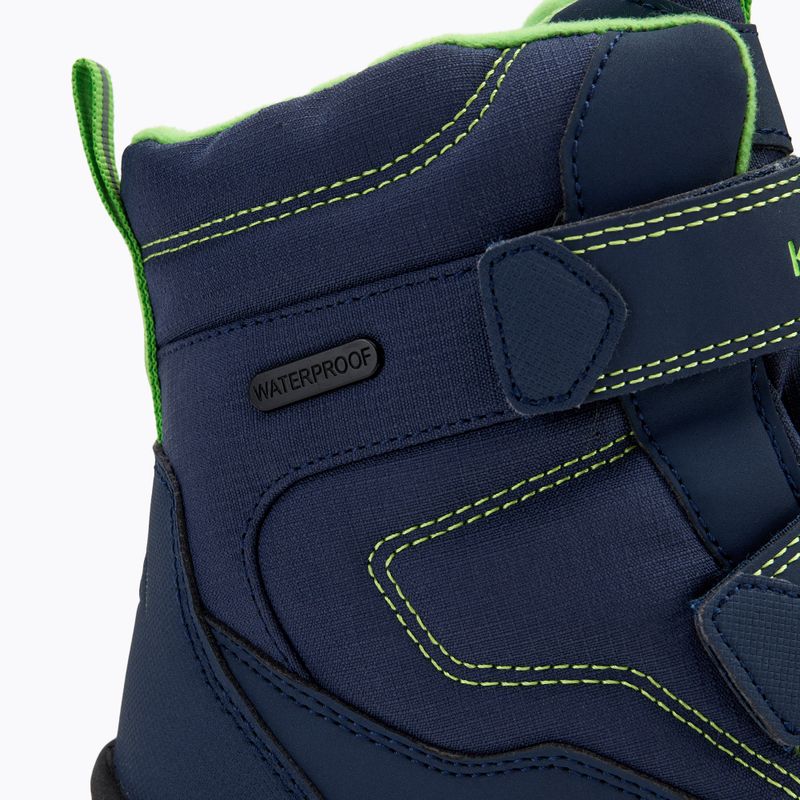 Ghete de zăpadă pentru copii KADVA Snowey Mid WaterProof bleumarin/verde 9