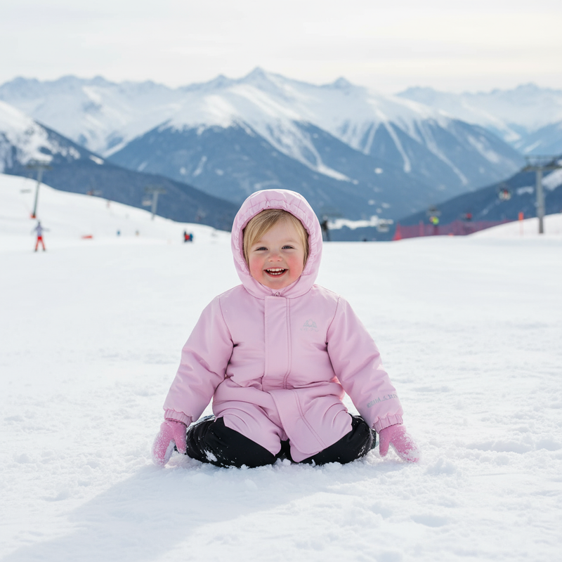 Costum de schi pentru copii KADVA Kiko Jrg roz 7