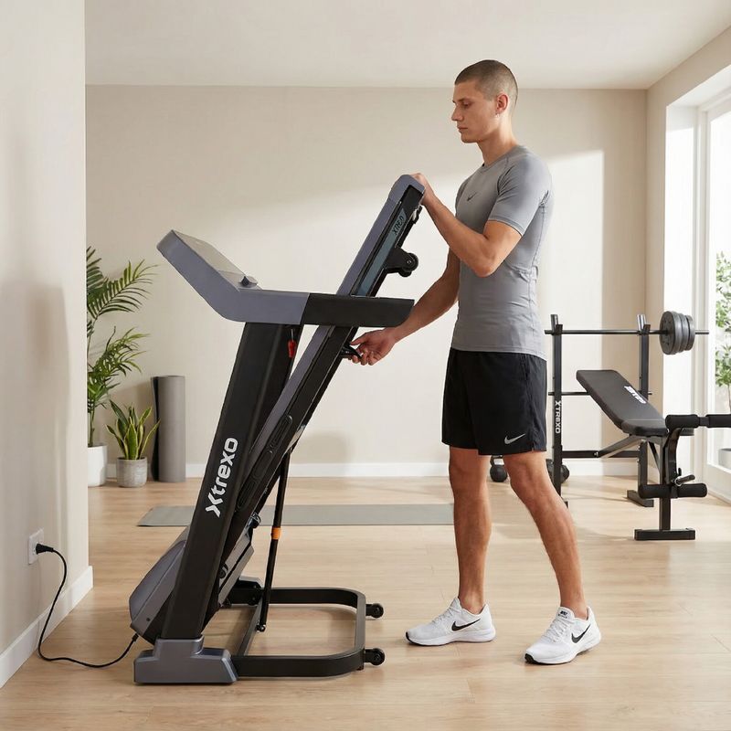 Bandă de alergare electrică XTREXO X450 negru 4