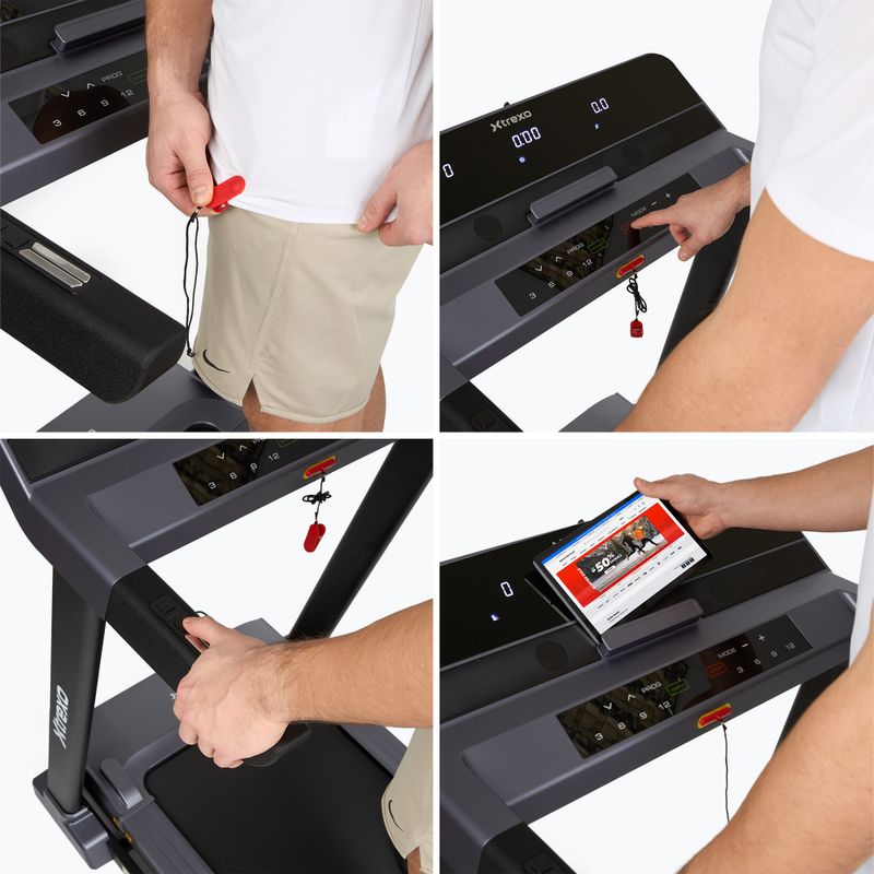 Bandă de alergare electrică XTREXO X450 negru 15