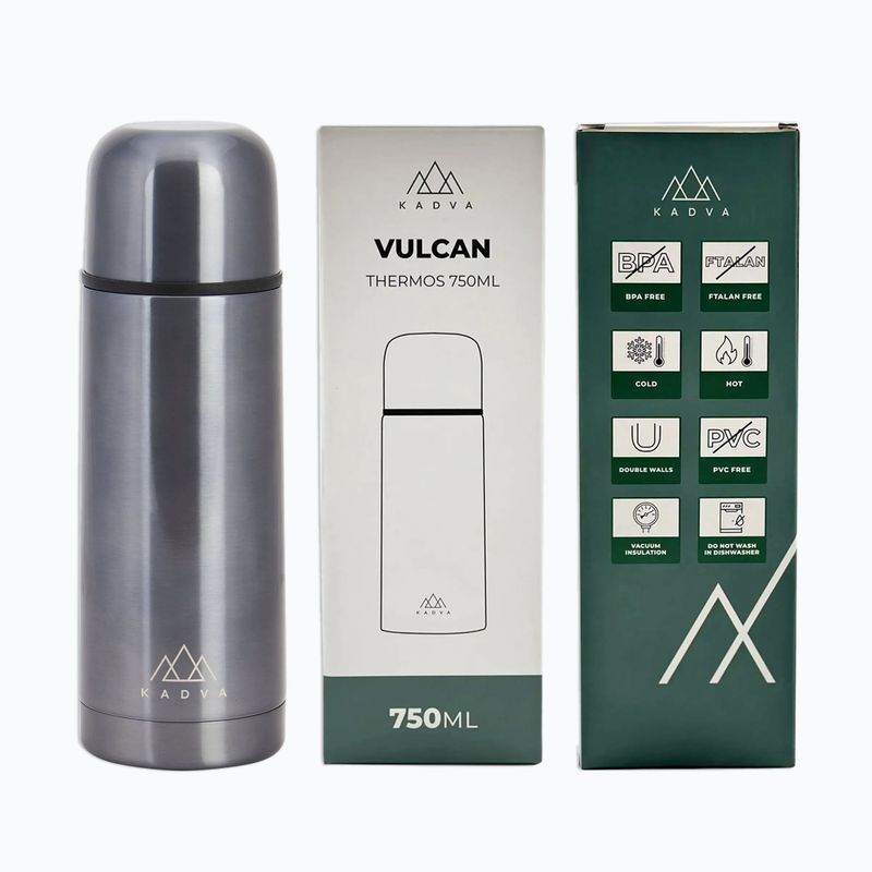 Termos KADVA Vulcan 750 ml argintiu 12