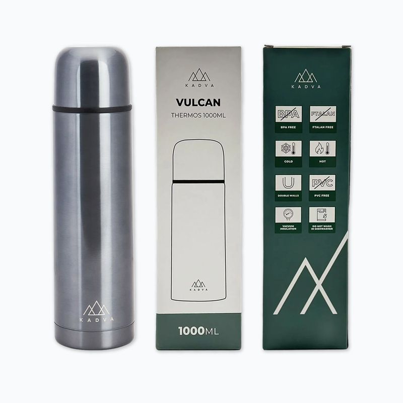 Termos KADVA Vulcan 1000 ml argintiu 12