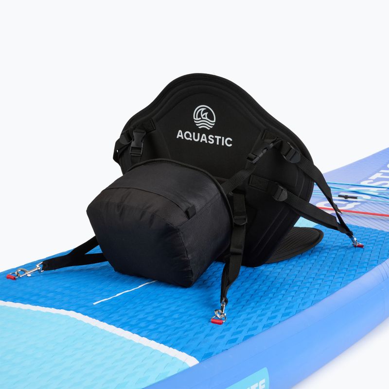 Scaun de canoe pentru placă SUP AQUASTIC AQS-B4I186-BK cu geantă negru 2