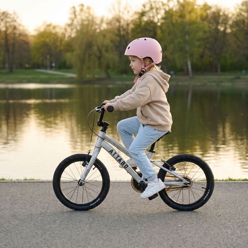Bicicletă pentru copii ATTABO EASE 16" 7,3 kg silver 4