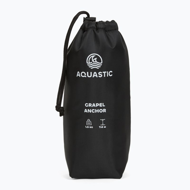 Ancoră pentru scuter acvatic, caiac/SUP AQUASTIC 1,5 kg 7,6 m argintiu 6