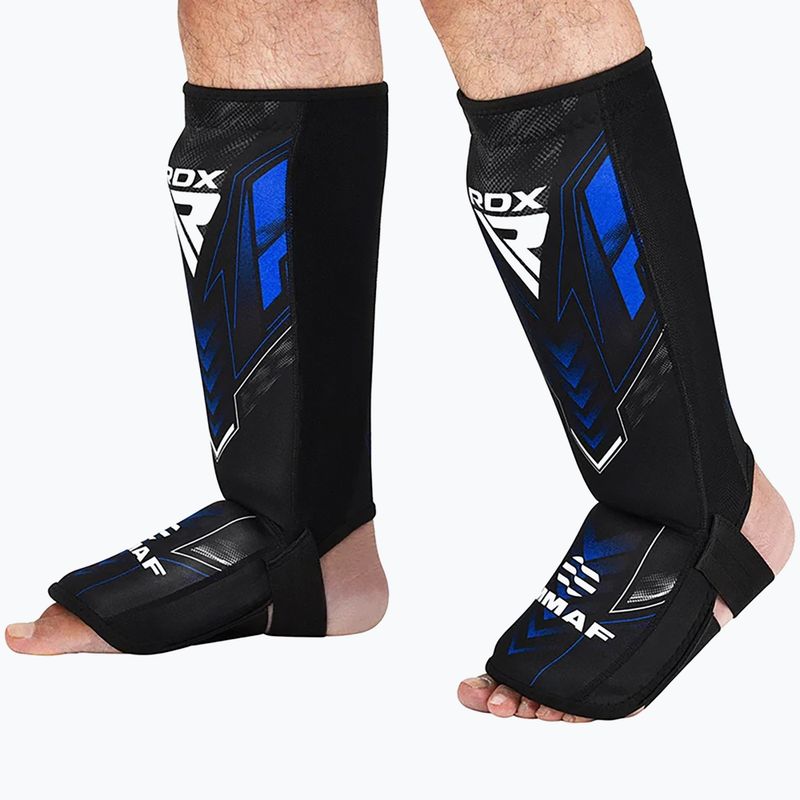 Apărătoare pentru tibii și picioare RDX IMMAF Approved Neoprene Shin Instep blue 6