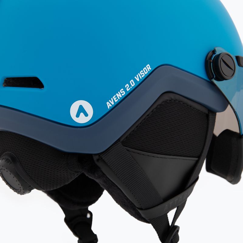 Cască de schi pentru copii ATTABO Avens 2.0 Jr Visor blue 9