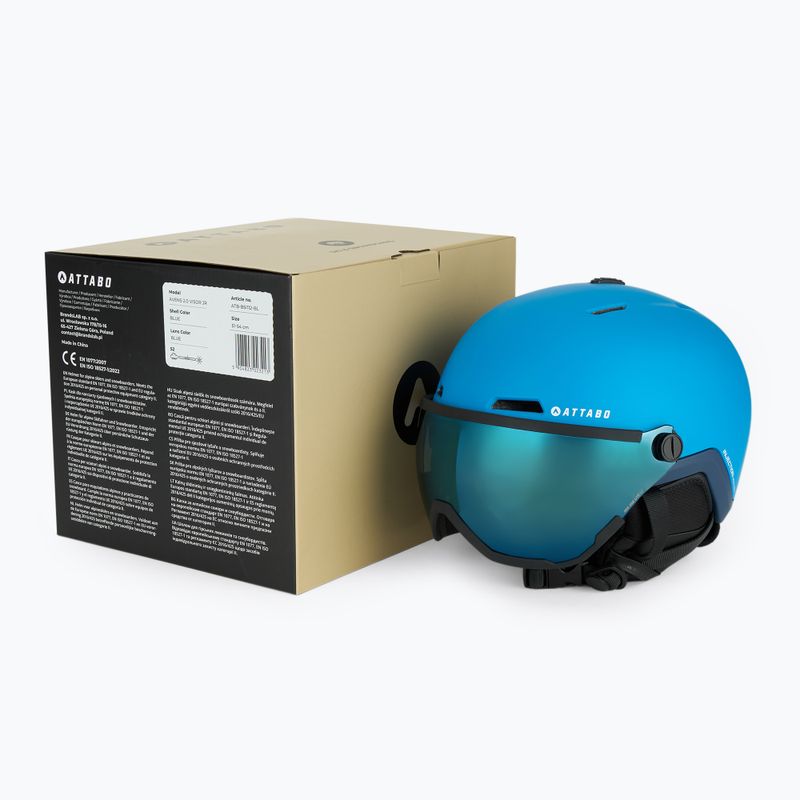 Cască de schi pentru copii ATTABO Avens 2.0 Jr Visor blue 14