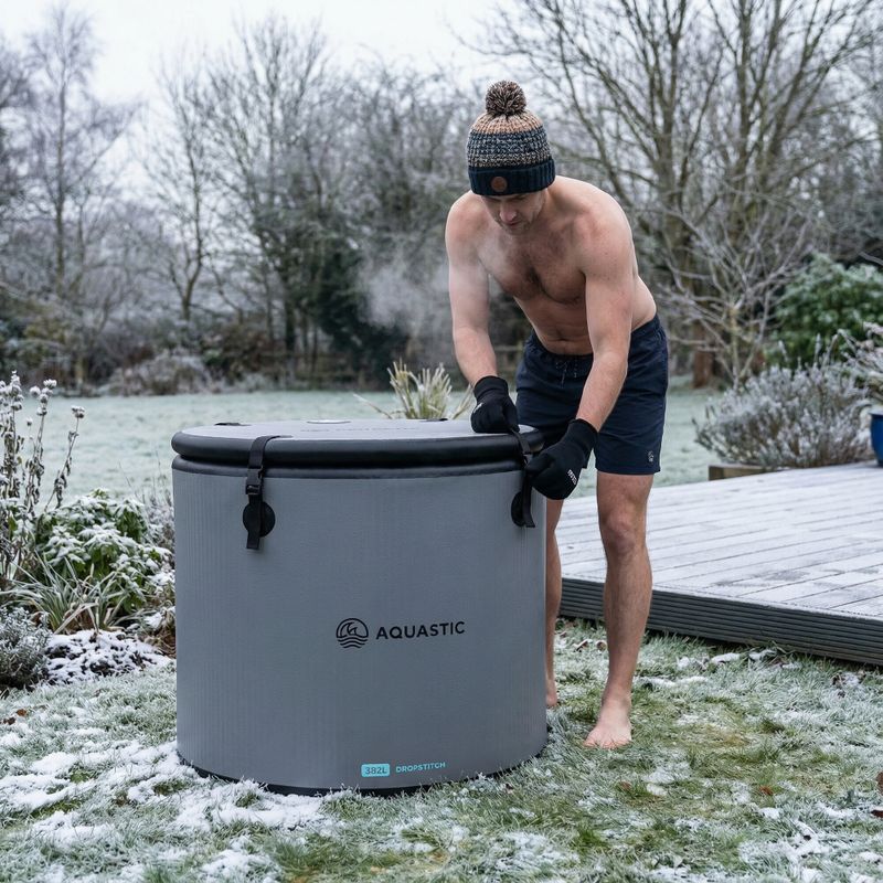 Bazin pentru băi reci AQUASTIC BrrFree 382 l dropstitch gray 6