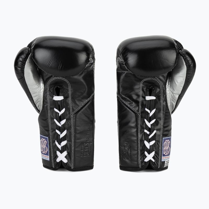 Mănuși de box Cleto Reyes Thumb in Cow Leather black/silver 3