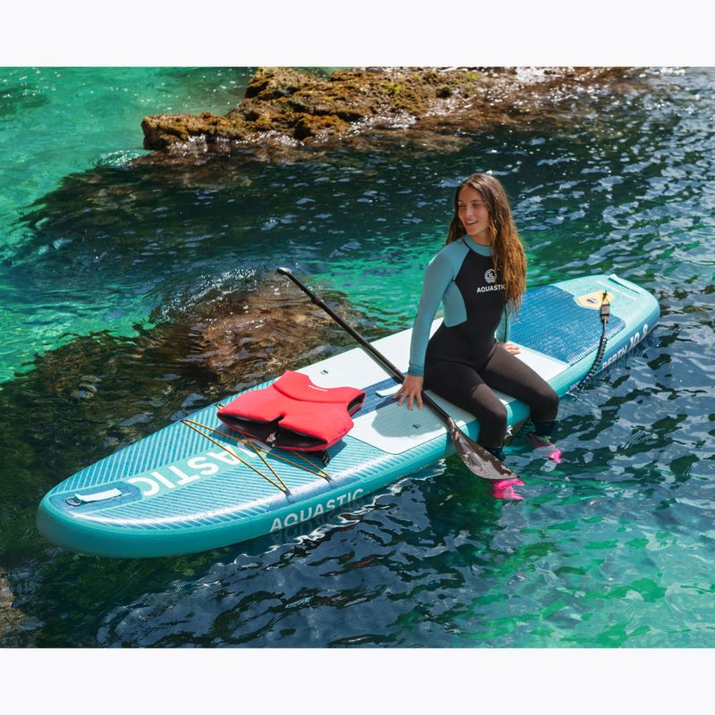 Set placă SUP gonflabilă AQUASTIC Perth 10'8" allround green 19