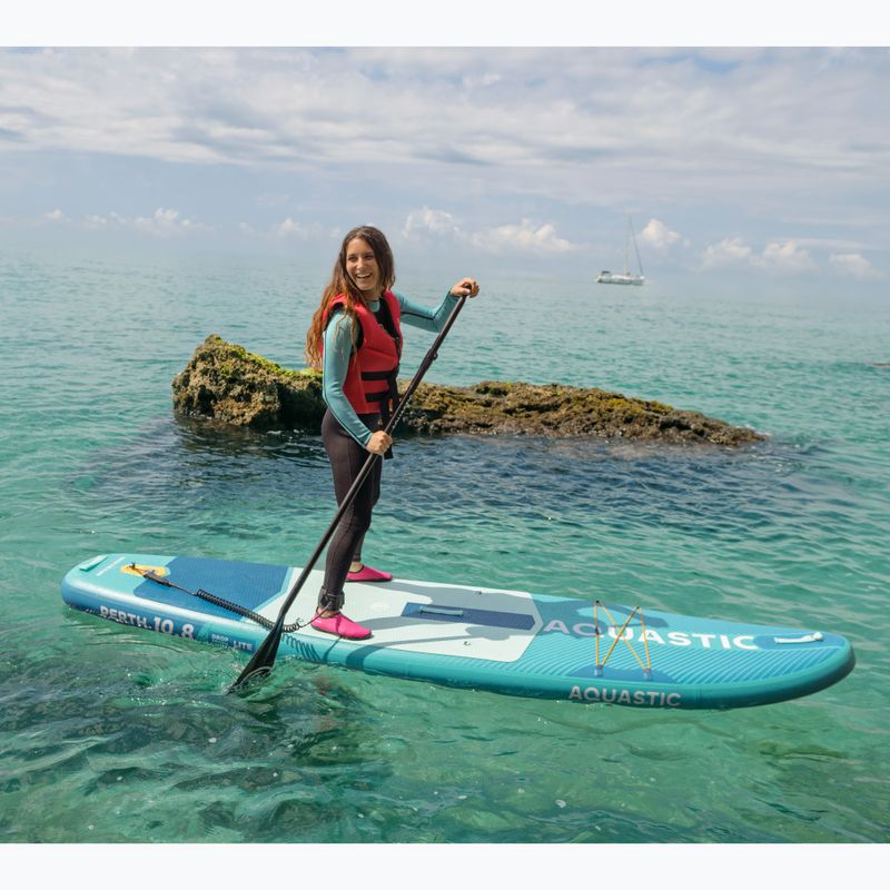 Set placă SUP gonflabilă AQUASTIC Perth 10'8" allround green 21