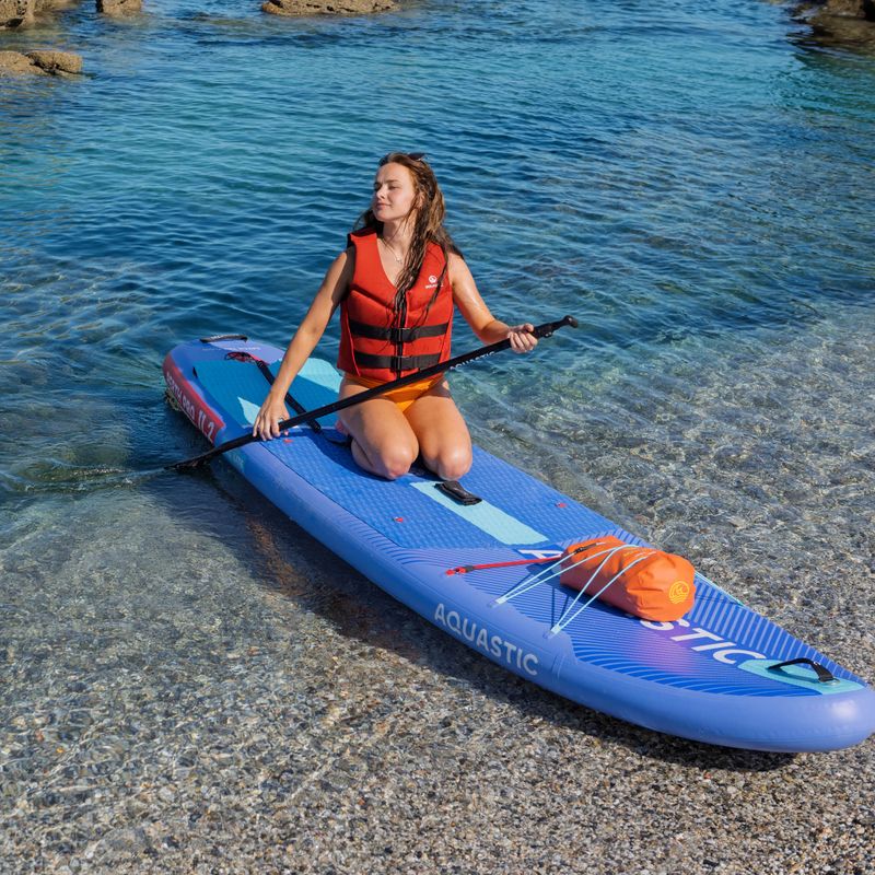 Set placă SUP gonflabilă AQUASTIC Perth Pro 11'2" all-round blue 22