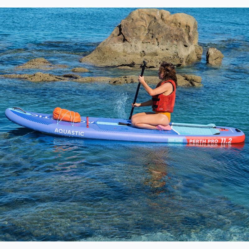 Placă SUP AQUASTIC Perth Pro 11'2" albastru 22