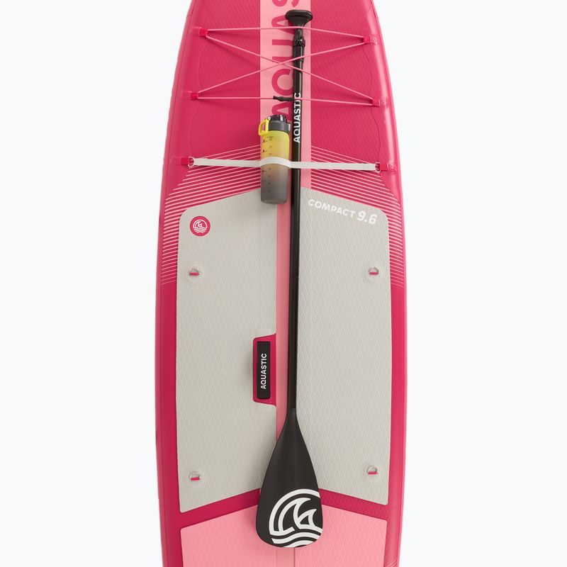 Set placă SUP gonflabilă AQUASTIC Compact 9'6" pink 10