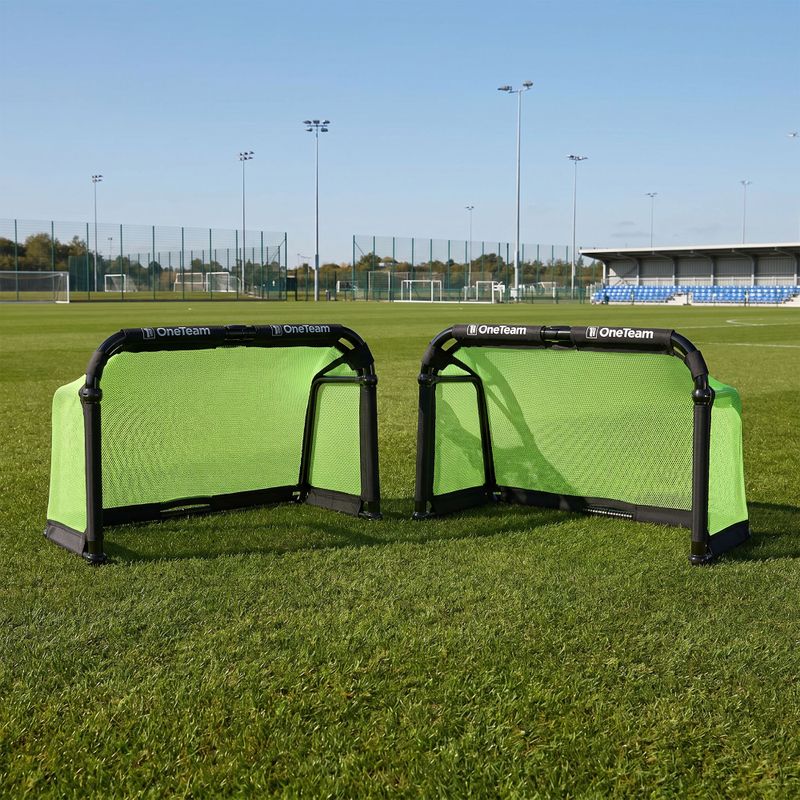Poartă de fotbal OneTeam Swiftgoal 120 x 70 cm black/green 4