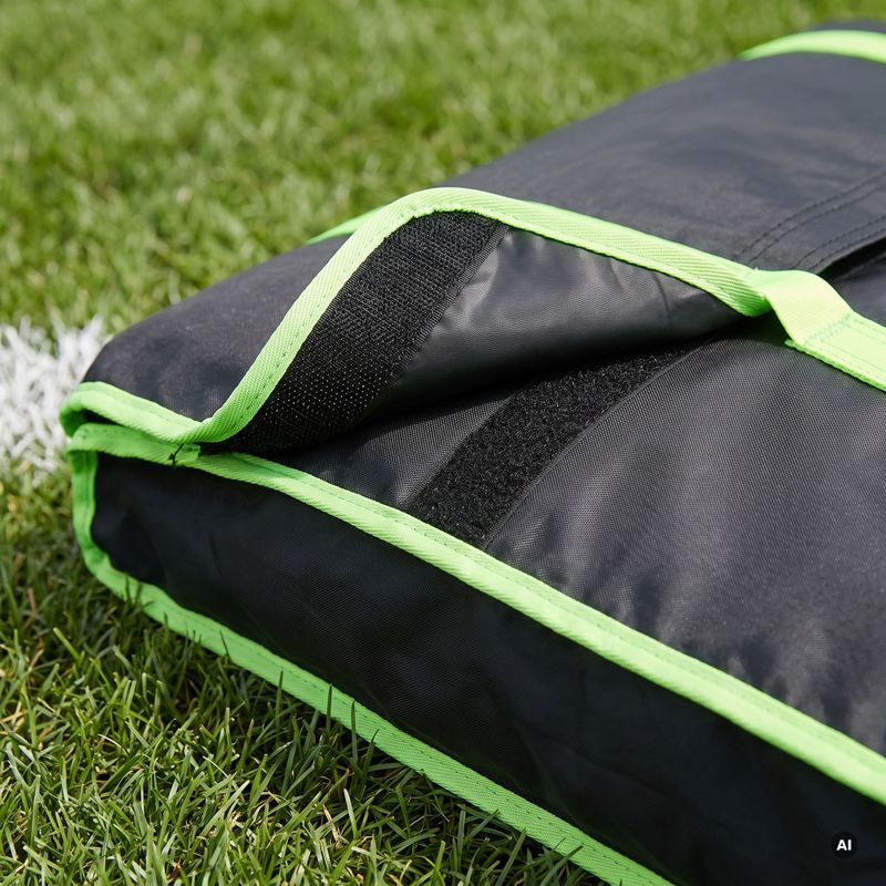Geantă pentru transportul porții OneTeam Swiftgoal 120 x 70 cm black/green 6