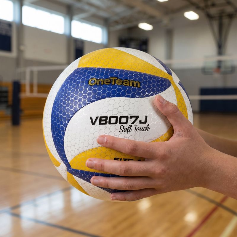 Minge de volei pentru copii OneTeam VB007J yellow/blue/white size 4 4